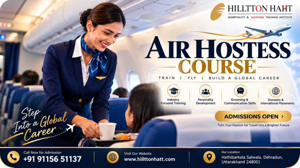 air hostess course in dehradun